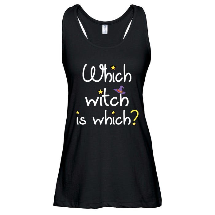 Which Witch Is Which Funny Halloween Wordplay Grammar Fun Ladies Essential Flowy Tank