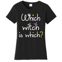 Which Witch Is Which Funny Halloween Wordplay Grammar Fun Women's T-Shirt