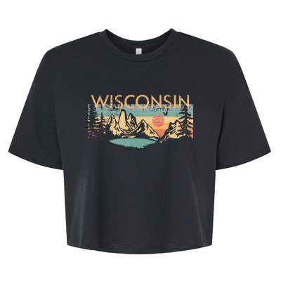 Wisconsin Bella+Canvas Jersey Crop Tee