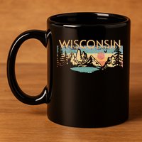 Wisconsin 11oz C Handle Ceramic Mug