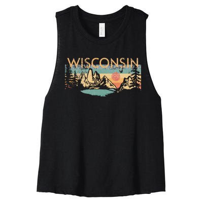 Wisconsin Women's Racerback Cropped Tank