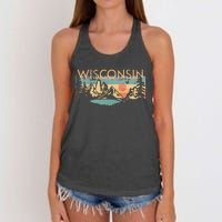 Wisconsin Women's Knotted Racerback Tank