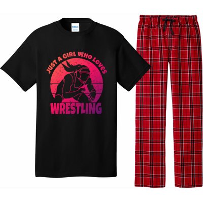 Wrestling Wrestler I Just A Who Loves Wrestling Gift Pajama Set