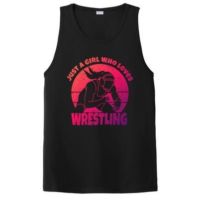 Wrestling Wrestler I Just A Who Loves Wrestling Gift PosiCharge Competitor Tank