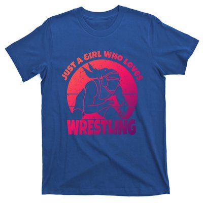 Wrestling Wrestler I Just A Who Loves Wrestling Gift T-Shirt