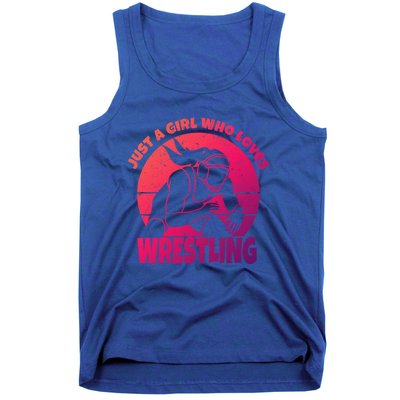 Wrestling Wrestler I Just A Who Loves Wrestling Gift Tank Top