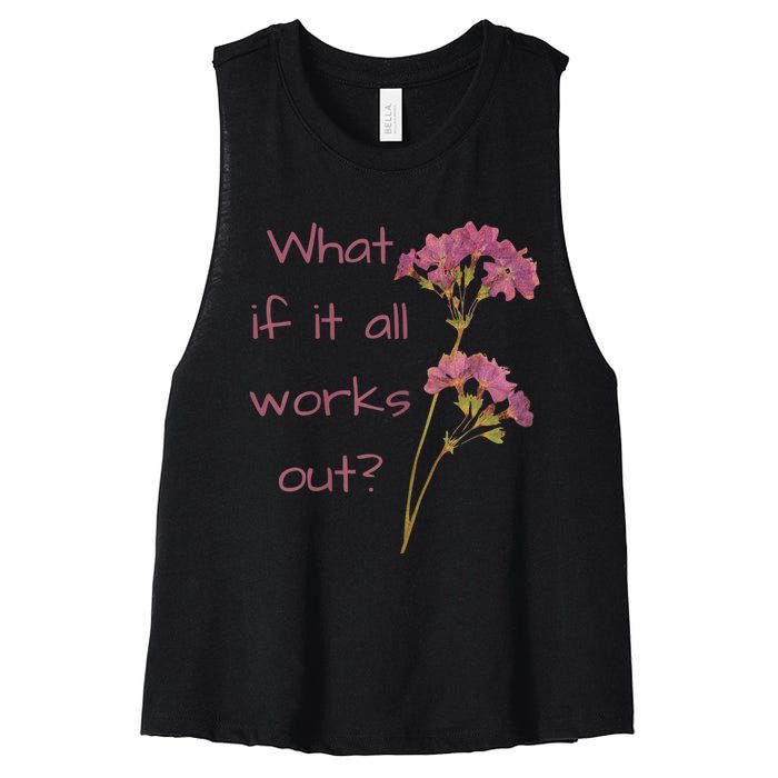 Womens What If It All Works Out Women's Racerback Cropped Tank