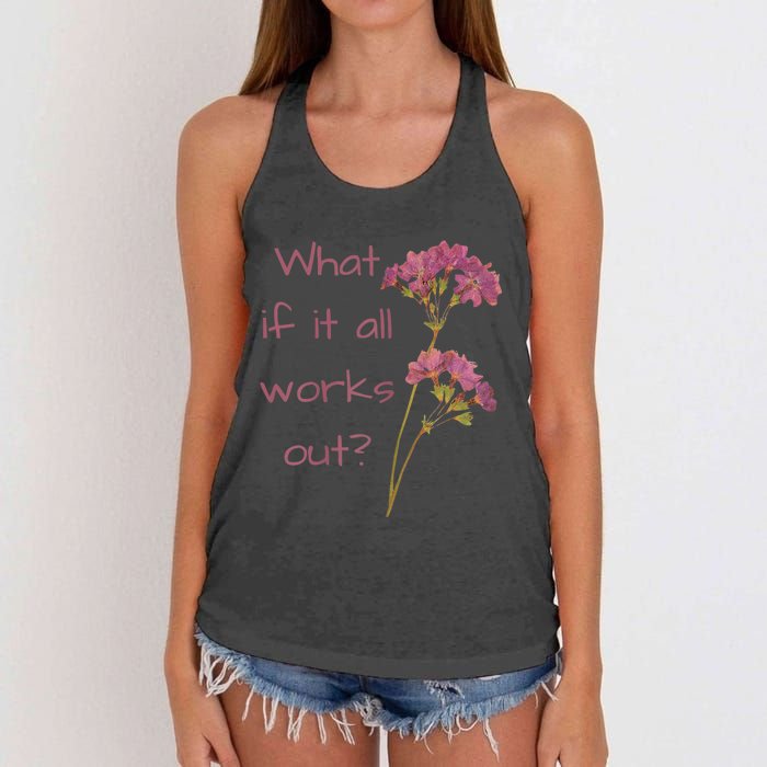 Womens What If It All Works Out Women's Knotted Racerback Tank