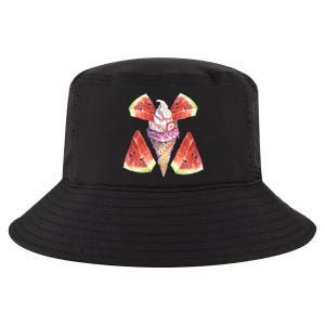 Watermelon With Ice Cream Art Cool Comfort Performance Bucket Hat