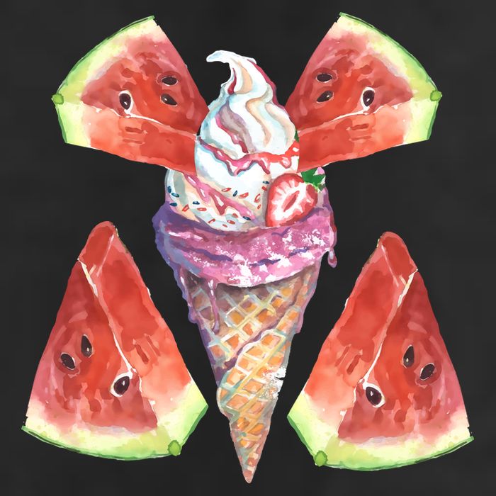 Watermelon With Ice Cream Art Cool Comfort Performance Bucket Hat