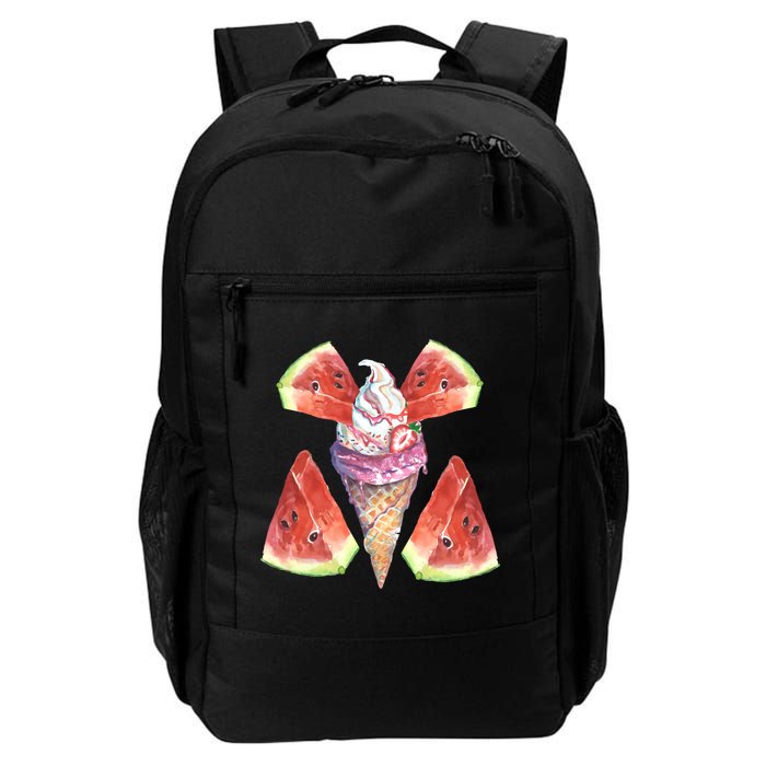 Watermelon With Ice Cream Art Backpack