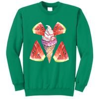 Watermelon With Ice Cream Art Sweatshirt