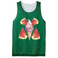 Watermelon With Ice Cream Art Mesh Reversible Basketball Jersey Tank