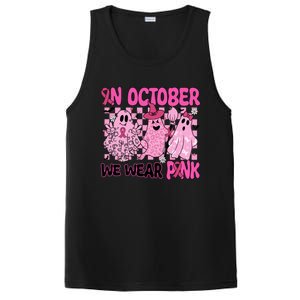 We Wear In October Breast Cancer Boo Ghosts Halloween Great Gift PosiCharge Competitor Tank