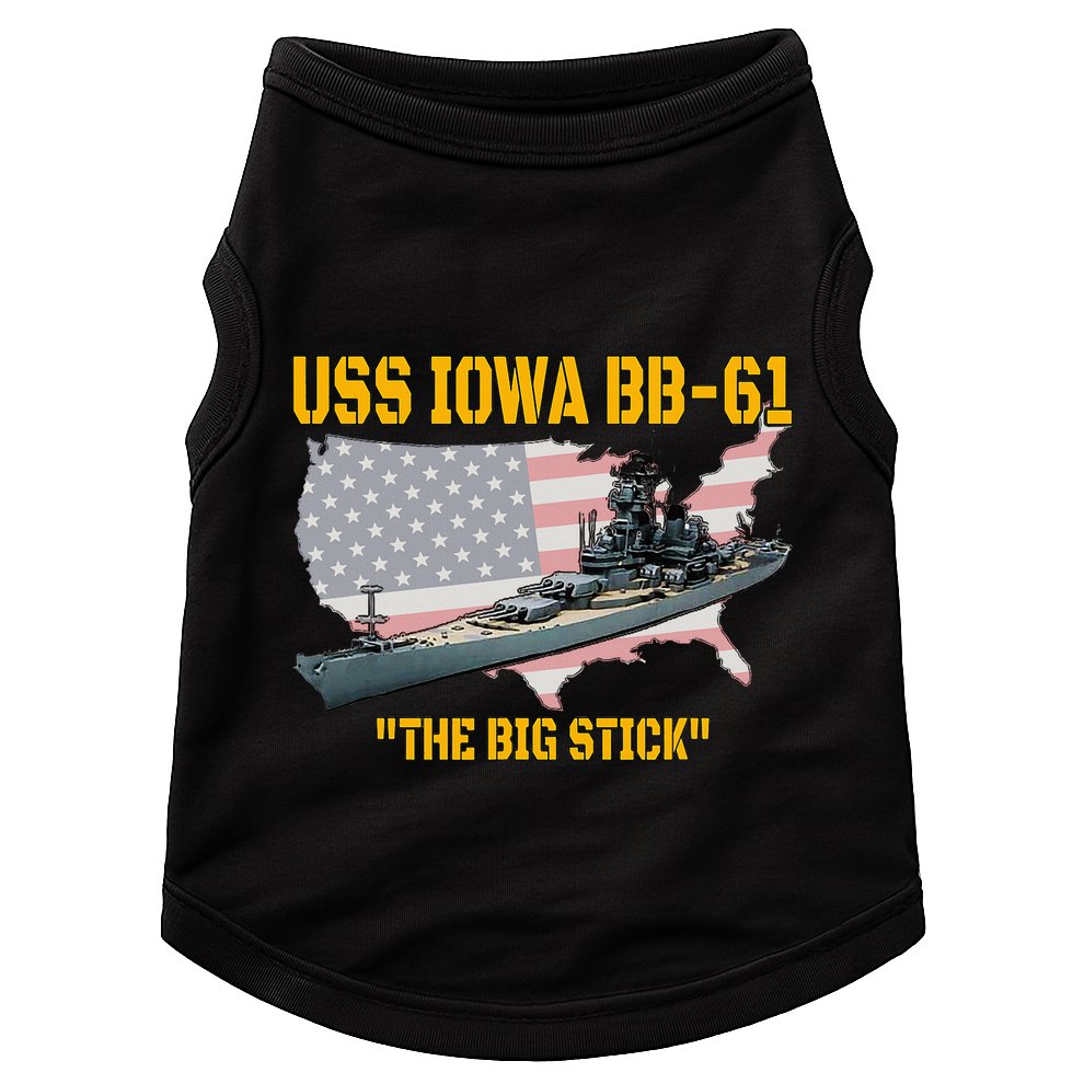 World War Ii Warship Uss Iowa & Ww2 Bb61 Battleship Veteran Doggie Tank