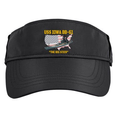 World War Ii Warship Uss Iowa & Ww2 Bb61 Battleship Veteran Adult Drive Performance Visor