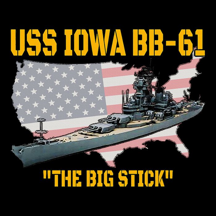 World War Ii Warship Uss Iowa & Ww2 Bb61 Battleship Veteran Womens Tank Top