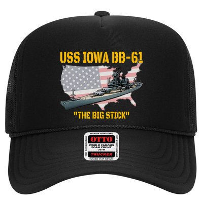 World War Ii Warship Uss Iowa & Ww2 Bb61 Battleship Veteran Trucker Hat