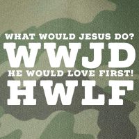 What Would Jesus Do He Would Love First! WWJD HWLF Legacy Tie Dye Trucker Hat