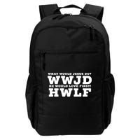 What Would Jesus Do He Would Love First! WWJD HWLF Backpack