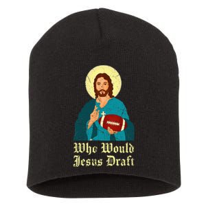 Who Would Jesus Draft Christian Faith Baseball Short Acrylic Beanie