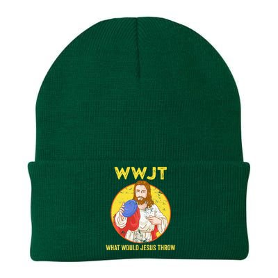 What Would Jesus Throw Frisbee Golf Knit Cap Winter Beanie