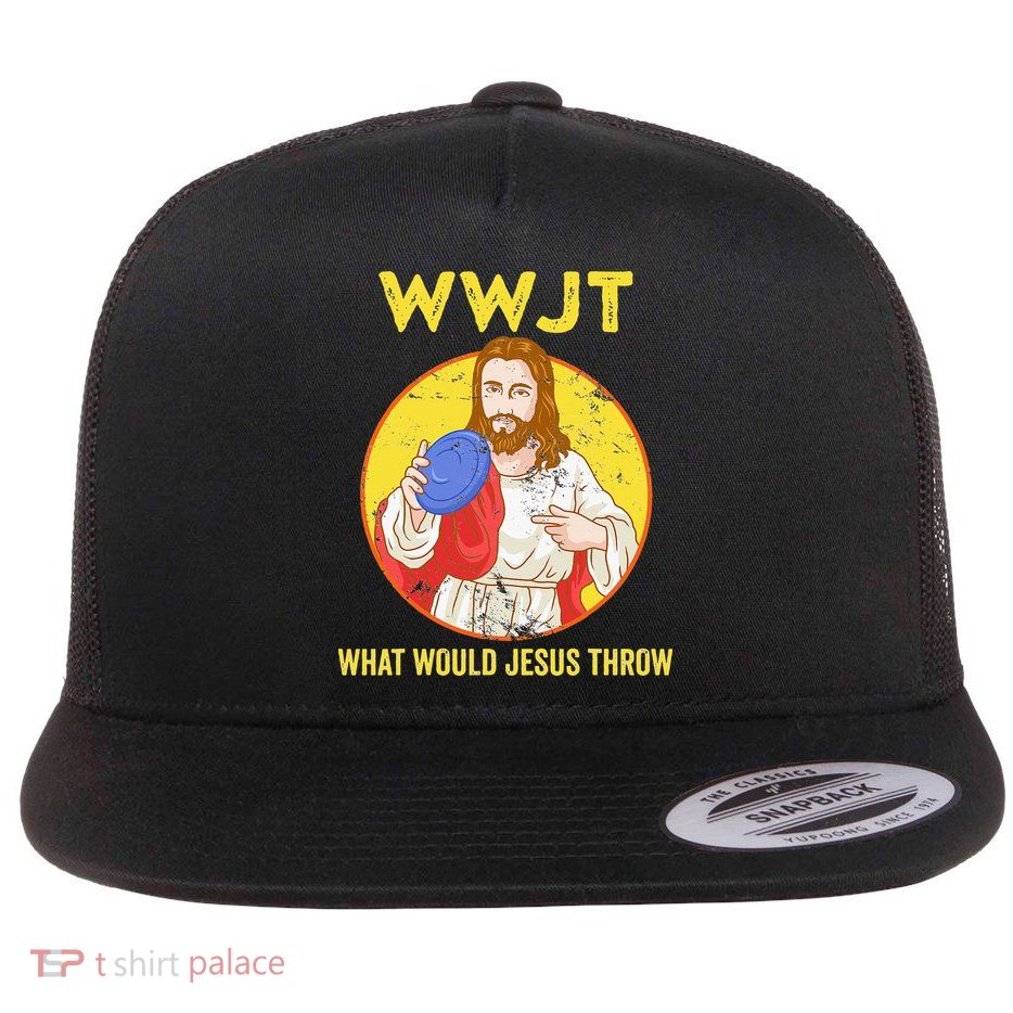 What Would Jesus Throw Frisbee Golf Flatbill Hat