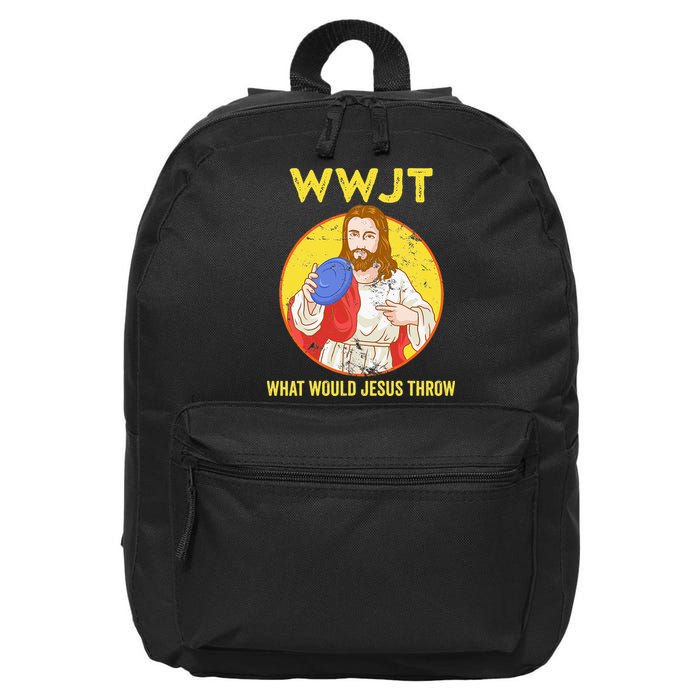 What Would Jesus Throw Frisbee Golf 16 in Basic Backpack
