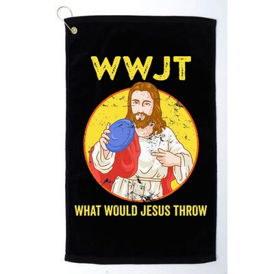What Would Jesus Throw Frisbee Golf Golf Towel