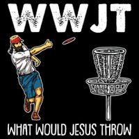 What Would Jesus Throw Christmas WWJT Disc Golf Funny Cooling Performance Crew T-Shirt