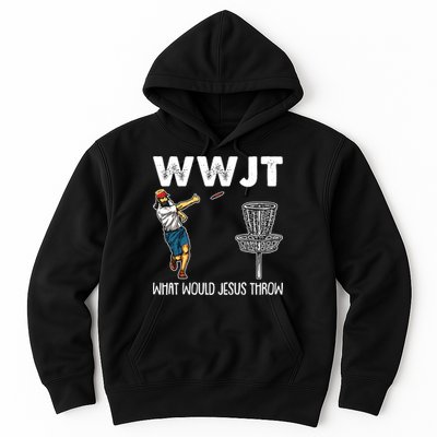 What Would Jesus Throw Christmas WWJT Disc Golf Funny Hoodie