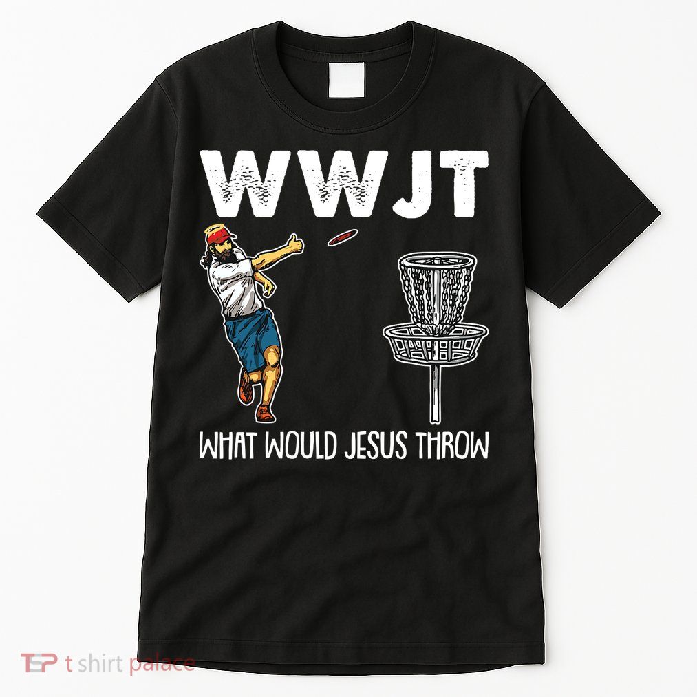 What Would Jesus Throw Christmas WWJT Disc Golf Funny Tall T-Shirt