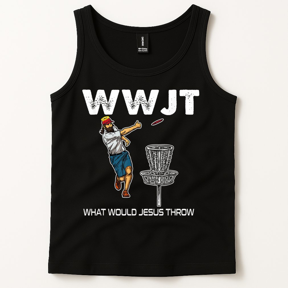 What Would Jesus Throw Golf Disc Tank Top