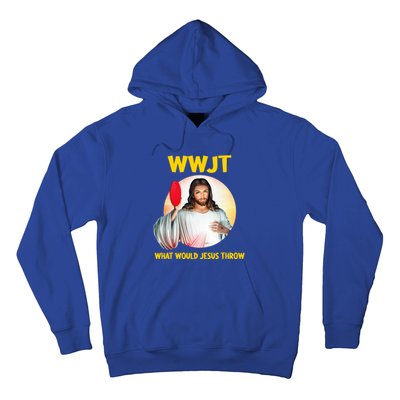 What Would Jesus Throw Disc Golf Golfer Frisbee Cute Gift Hoodie