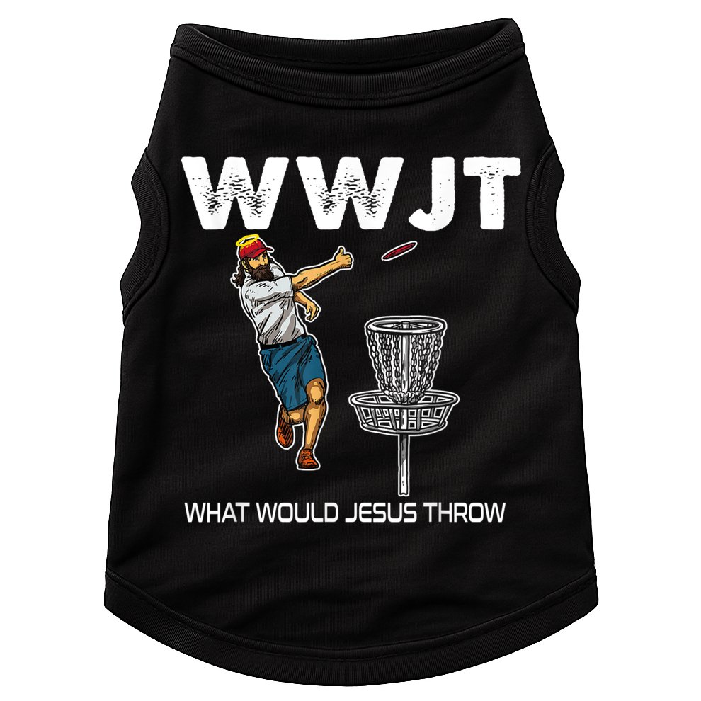 What Would Jesus Throw Golf Disc Doggie Tank