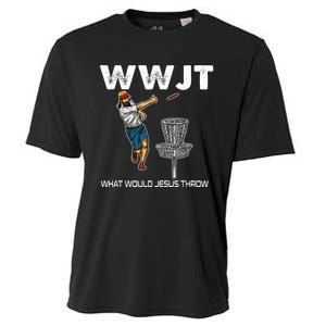 What Would Jesus Throw Golf Disc Cooling Performance Crew T-Shirt