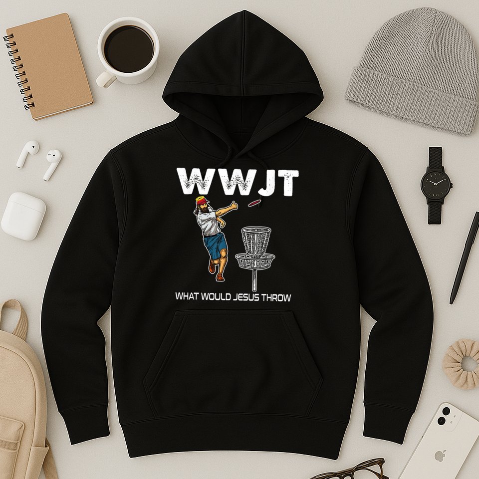 What Would Jesus Throw Golf Disc Hoodie