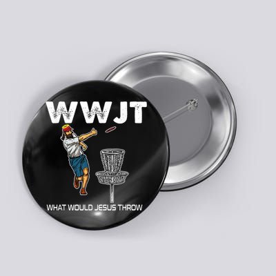 What Would Jesus Throw Golf Disc Button