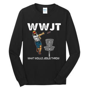 What Would Jesus Throw Golf Disc Tall Long Sleeve T-Shirt