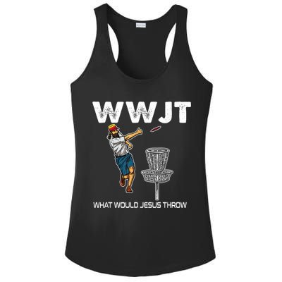What Would Jesus Throw Golf Disc Ladies PosiCharge Competitor Racerback Tank