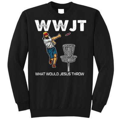 What Would Jesus Throw Golf Disc Tall Sweatshirt