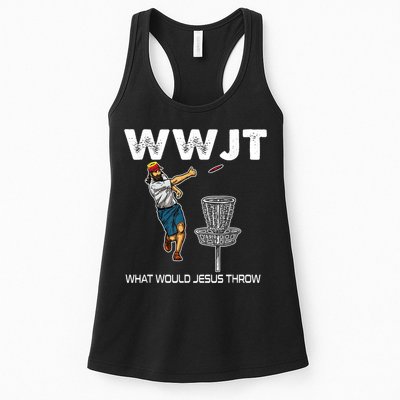 What Would Jesus Throw Golf Disc Womens Tank Top