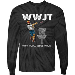 What Would Jesus Throw Golf Disc Tie-Dye Long Sleeve Shirt