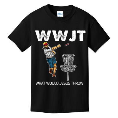 What Would Jesus Throw Golf Disc Kids T-Shirt