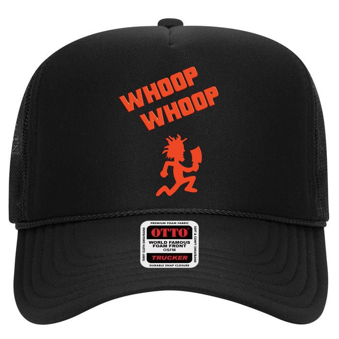 Whoop Whoop Juggalette Hatchetman High Crown Mesh Back Trucker Hat