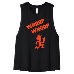 Whoop Whoop Juggalette Hatchetman Women's Racerback Cropped Tank