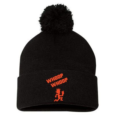 Whoop Whoop Juggalette Hatchetman Pom Pom 12in Knit Beanie