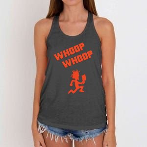 Whoop Whoop Juggalette Hatchetman Women's Knotted Racerback Tank