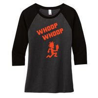 Whoop Whoop Juggalette Hatchetman Women's Tri-Blend 3/4-Sleeve Raglan Shirt