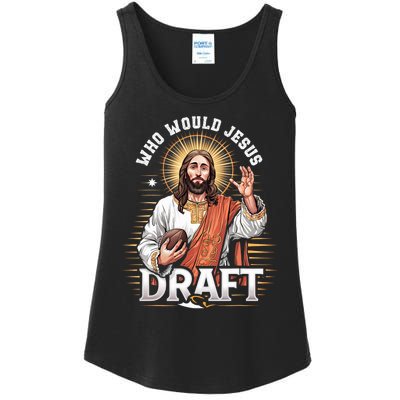 Who Would Jesus Draft Fantasy Football Fan Ladies Essential Tank